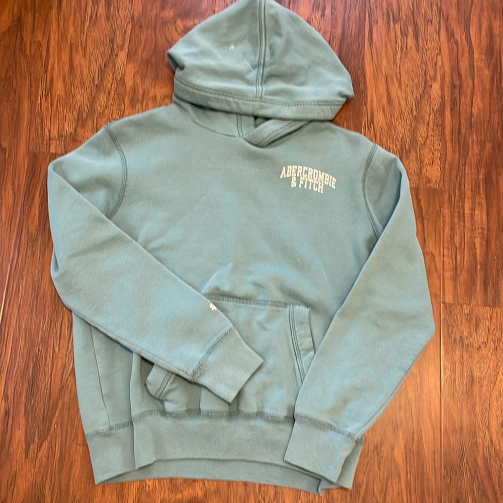 abercrombie teal hoodie - size 13/14